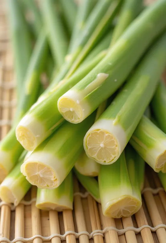 Sả sấy khô và bột sả mịn trong bát nhỏ