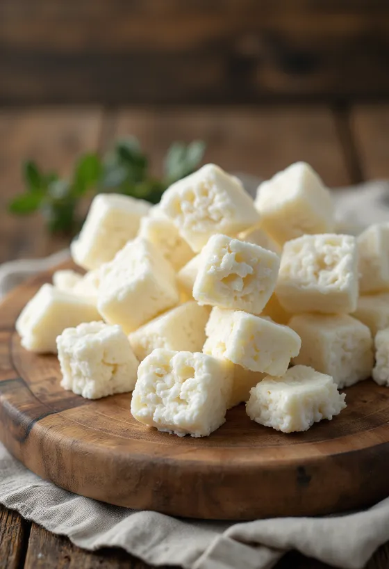 Phô mai tươi Orda mềm mịn, trắng ngần trong bát gốm