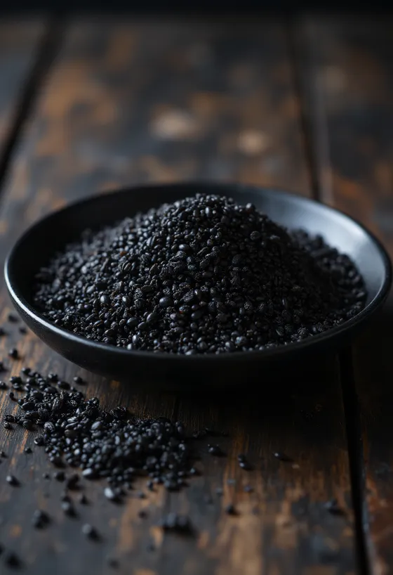 Hạt diêm mạch đen (Black Quinoa) với màu sắc huyền bí và kết cấu hạt chắc