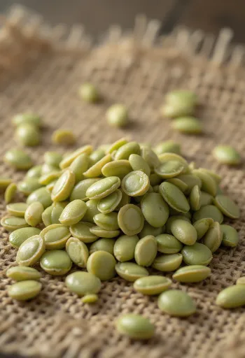 Hạt gai dầu (Hemp seeds) tách vỏ màu xanh nhạt và trắng ngà