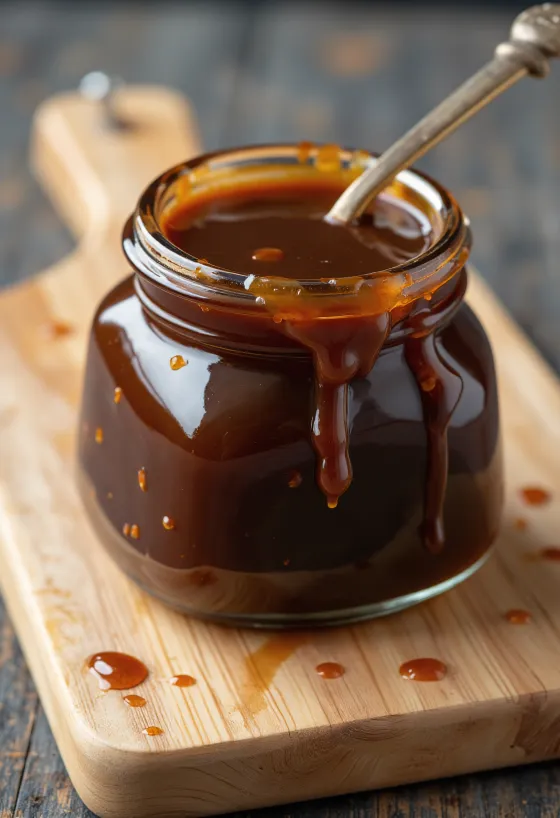 Bát sốt Hoisin đậm đặc cùng tỏi, hoa hồi và hạt đậu nành