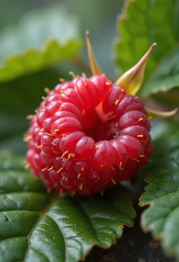 Mâm xôi đỏ tươi trong bát và mứt mâm xôi nhà làm trên bàn gỗ