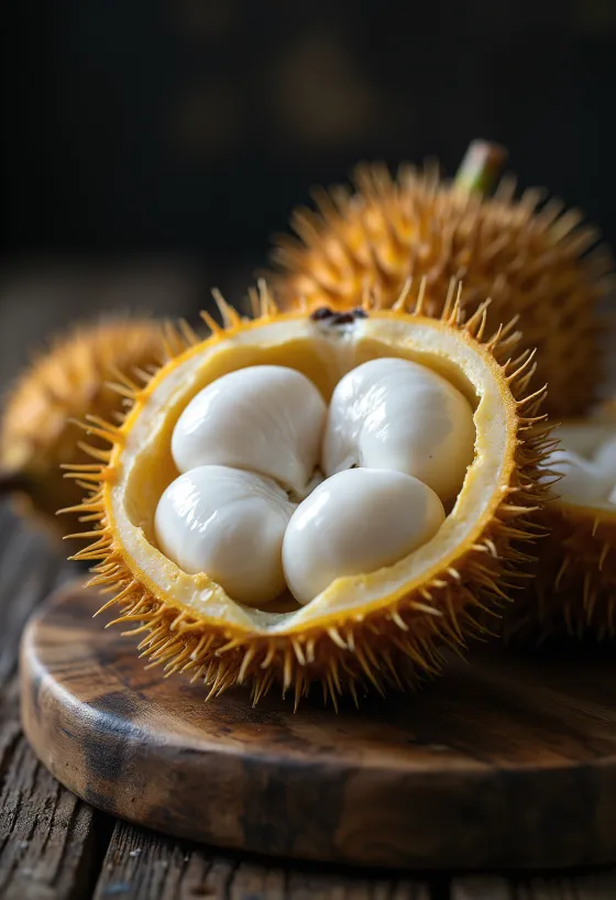 Múi trái Marang trắng ngần, mềm mịn như kem