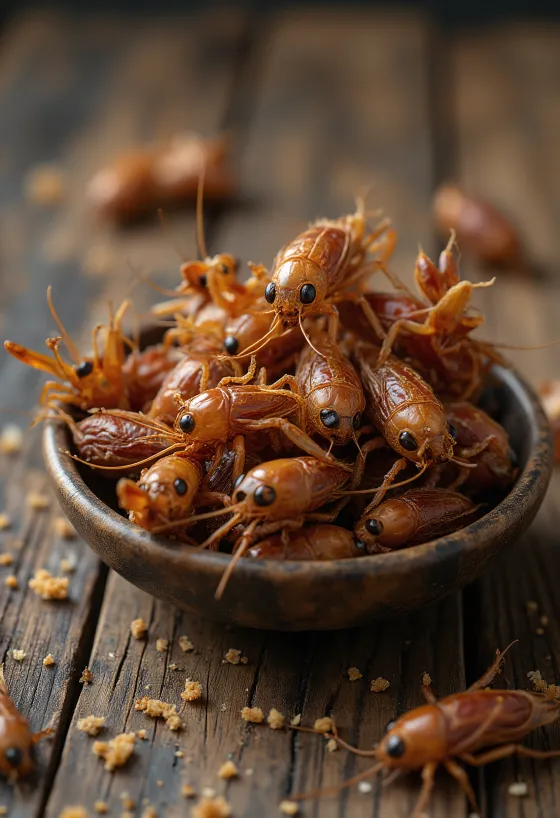 Thịt dế tươi đã sơ chế sạch sẽ, bày trên đĩa sẵn sàng chế biến