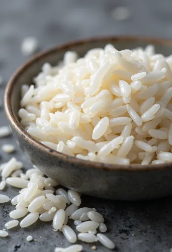 Gạo Arborio hạt tròn, trắng ngà, nguyên liệu làm Risotto