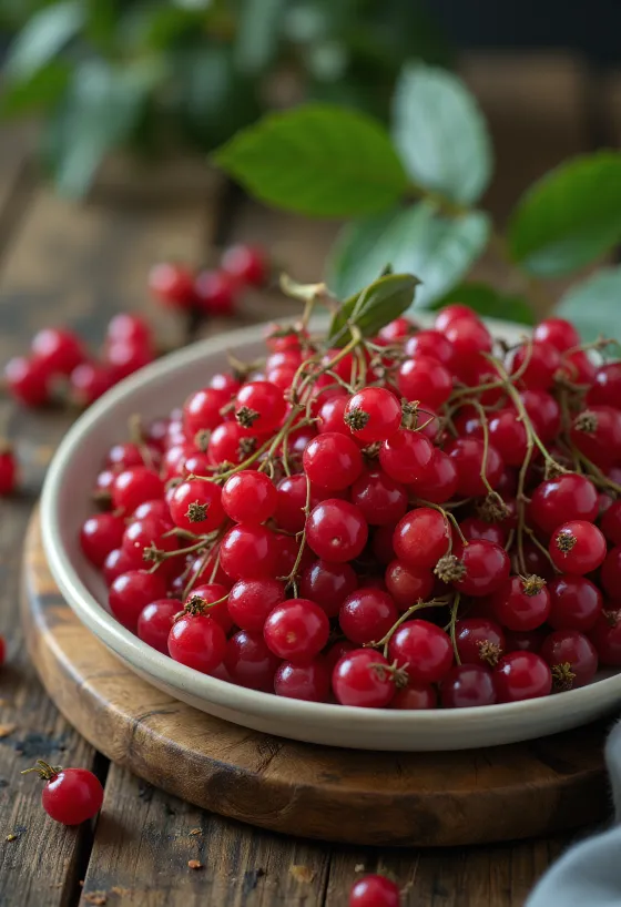 Chùm quả cơm cháy đỏ tươi rực rỡ, quả mọng rừng