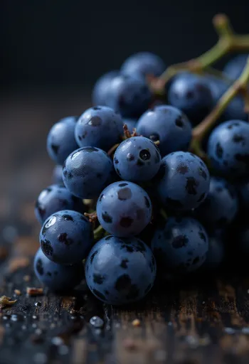 Chùm nho Isabella chín mọng màu tím đen sẫm