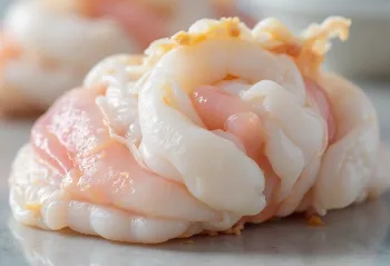 Tôm biển tươi nguyên con tẩm ướp chanh tỏi trên thớt gỗ