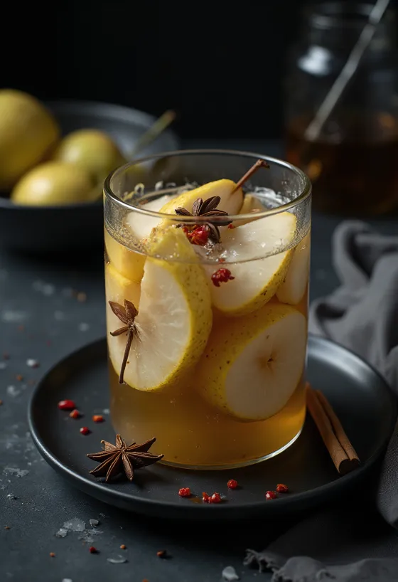 Lê ngâm trong lọ thủy tinh