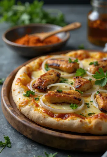 Pizza Ghanaian Style bày biện sẵn sàng