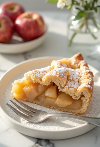Bánh táo truyền thống - Bánh ngọt làm tại nhà nhân táo quế mềm trong vỏ bánh giòn.