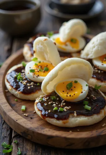 Eggplant Miso Bao với cà tím nướng sốt miso