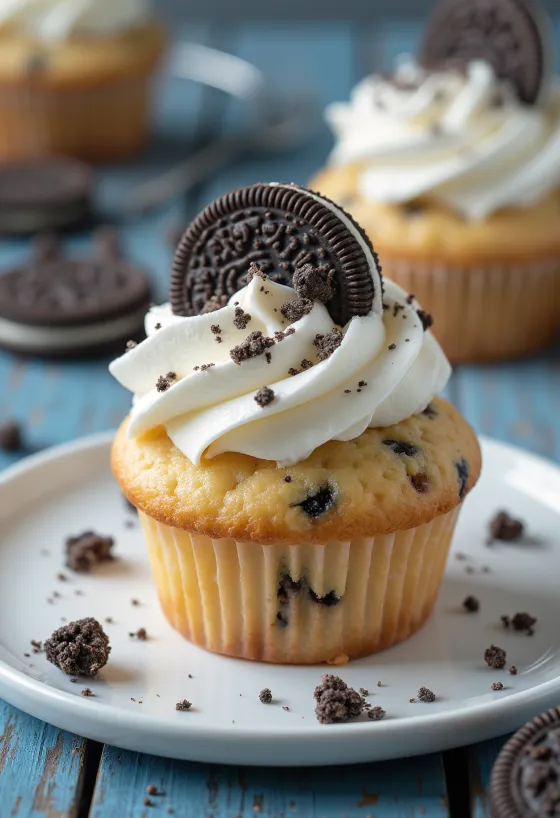 Bánh cupcake bánh quy mới nướng