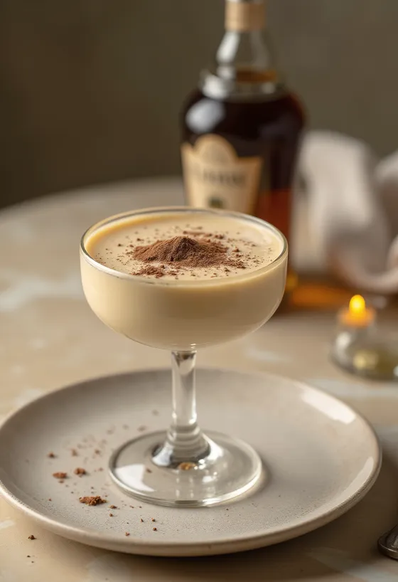 Panna cotta rượu kem trong ly