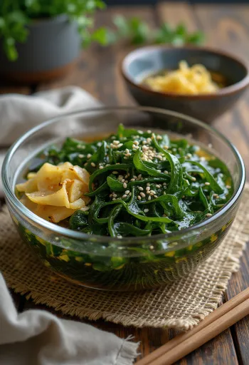 Rong biển ngâm trong lọ thủy tinh