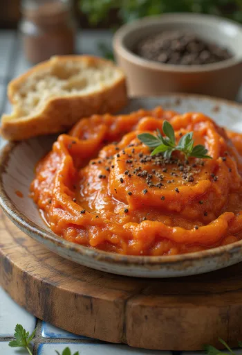 Sobrassada phục vụ với bánh mì và gia vị