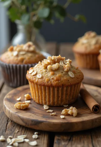 Bánh cupcake quế thuần chay mới nướng