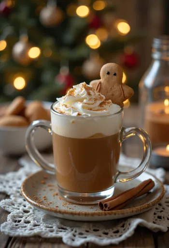 Cider hương bánh gừng phục vụ trong ly