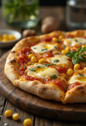 Pizza al Mais với ngô và phô mai