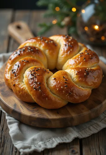 Bánh mì tết Kalach Đông Âu mới nướng