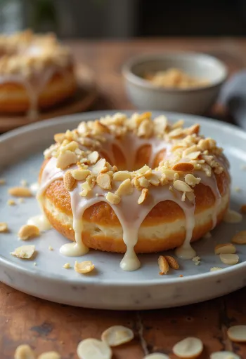 Bánh rán hạnh nhân trang trí đẹp