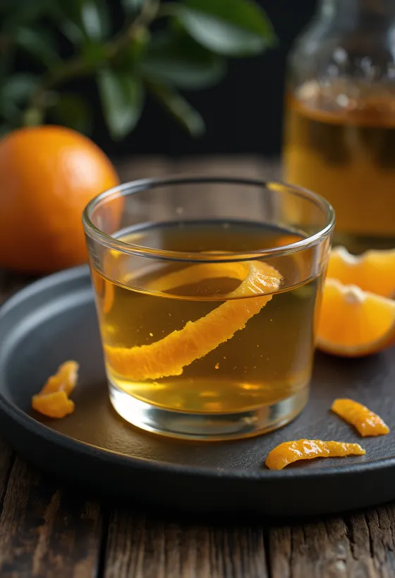 Rượu mùi cam phục vụ trong chai