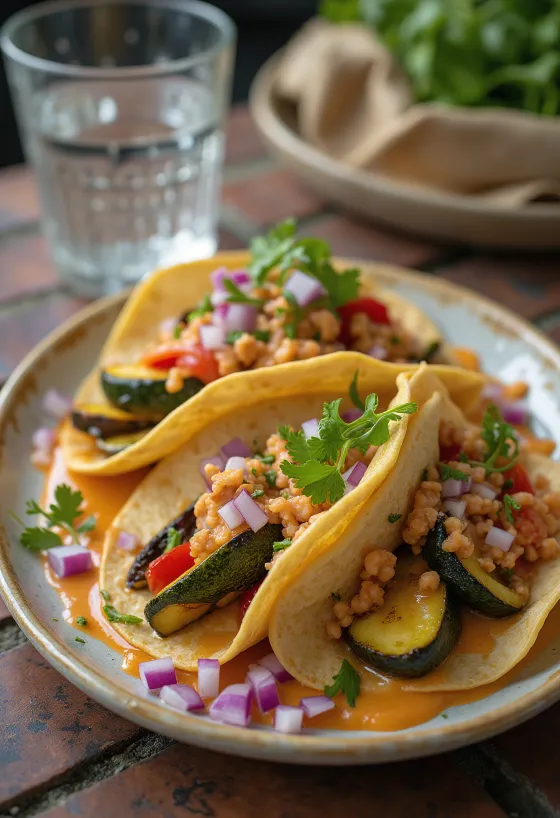 Tacos rau củ với sốt chipotle