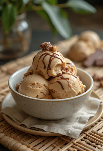 Kem Kinder Bueno được bày ra đĩa