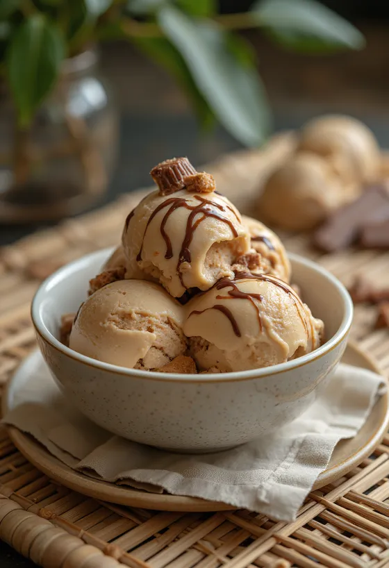 Kem Kinder Bueno được bày ra đĩa