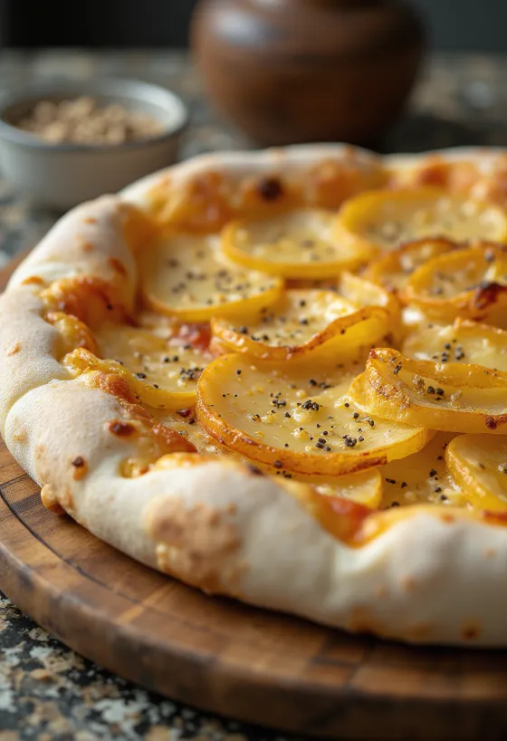 Pizza al Patate với khoai tây và phô mai