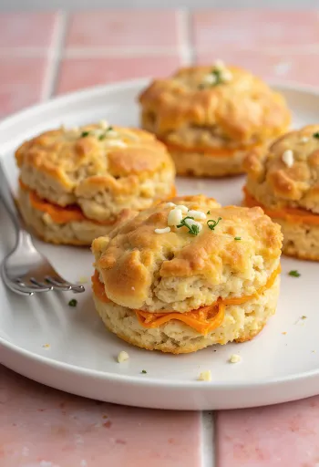 Bánh Pogácsa cà rốt tỏi được bày ra đĩa