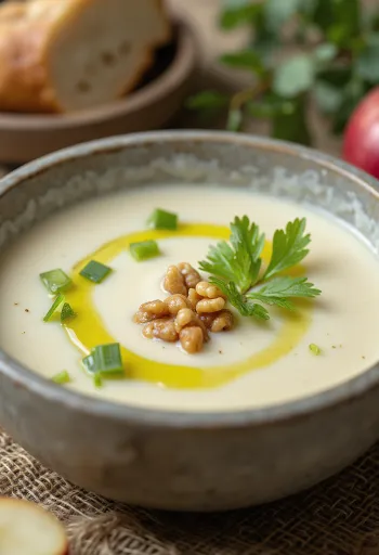 Súp kem cần tây táo mượt mà