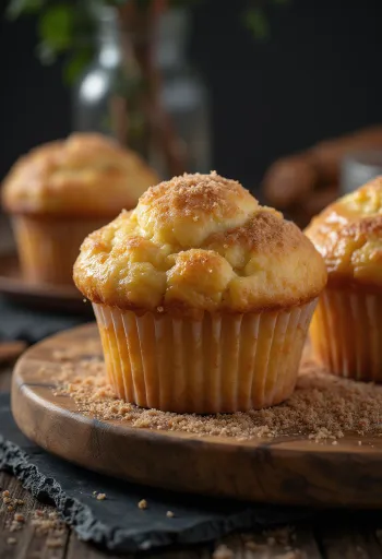 Bánh cupcake bánh ống khói mới nướng