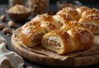 Bánh quy xoắn nhân kem hạt phỉ