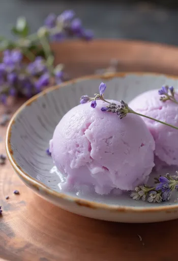 Sorbet mật ong hoa oải hương tráng miệng tươi mát làm tại nhà