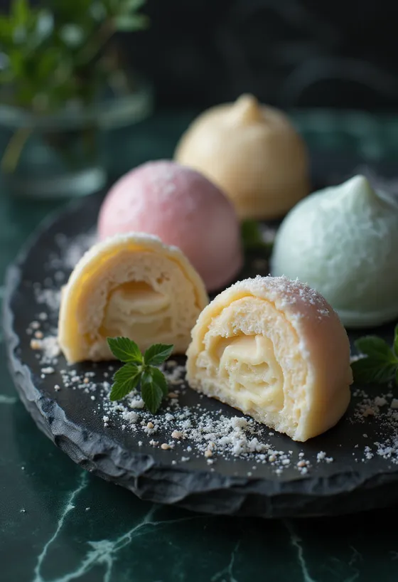 Kem Mochi nhiều màu sắc