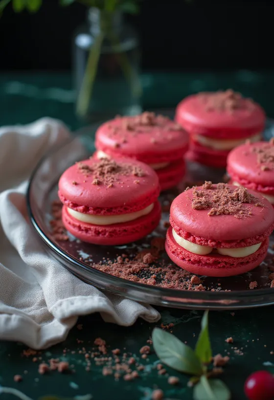 Macaron Trái cây đỏ