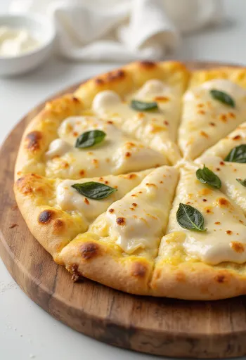 Pizza phô mai kem nướng tươi