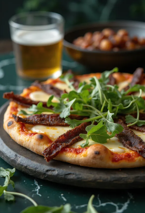 Pizza Sudafricana được phục vụ