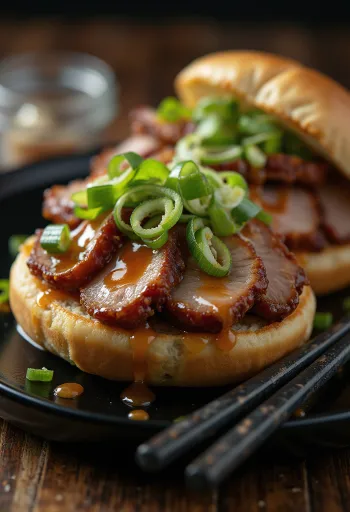 Bao bun vịt quay sốt hoisin