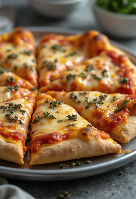St. Louis Style Pizza với đế mỏng và phô mai Provel