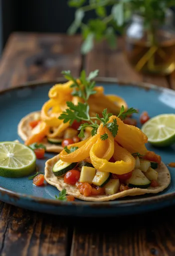 Tacos de Flor de Calabaza được phục vụ
