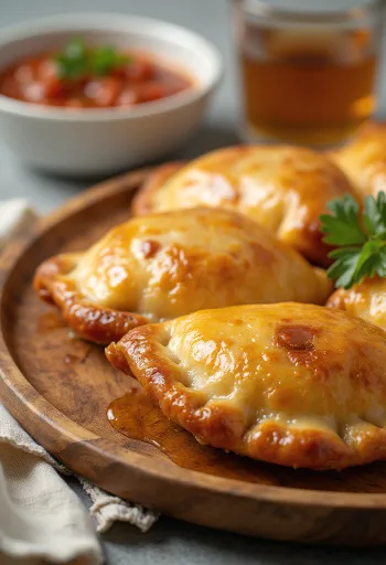 Empanada chorizo với vỏ bánh giòn