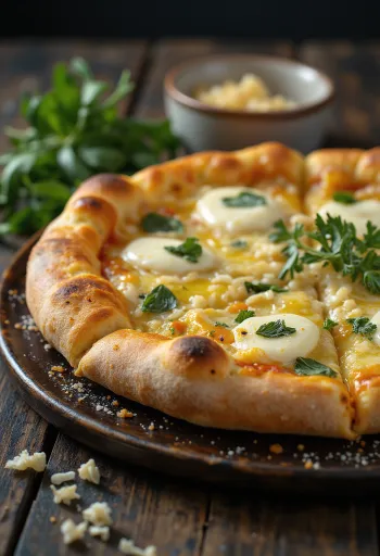 Pizza all’Aglio với tỏi và phô mai