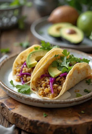 Taco Quinoa bày biện sẵn