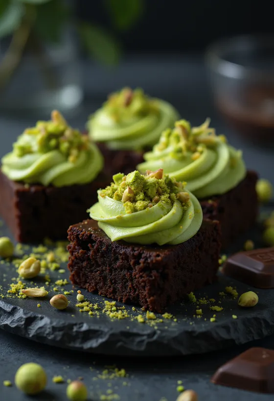 Bánh sô cô la hạt dẻ cười trang trí với sô cô la và hạt dẻ cười