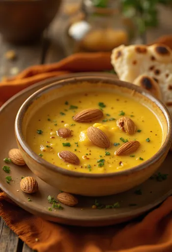 Sốt cà ri Korma Ấn Độ trong bát