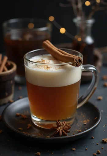 Cider ủ thùng gỗ sồi được phục vụ trong ly