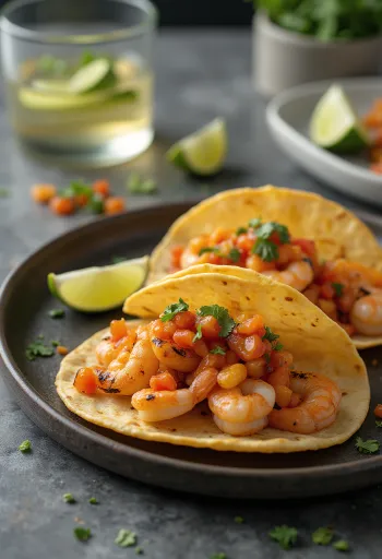 Taco hải sản với sốt habanero