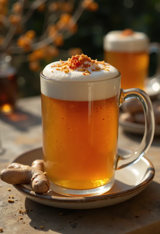 Cider gia vị cay nồng được phục vụ trong ly